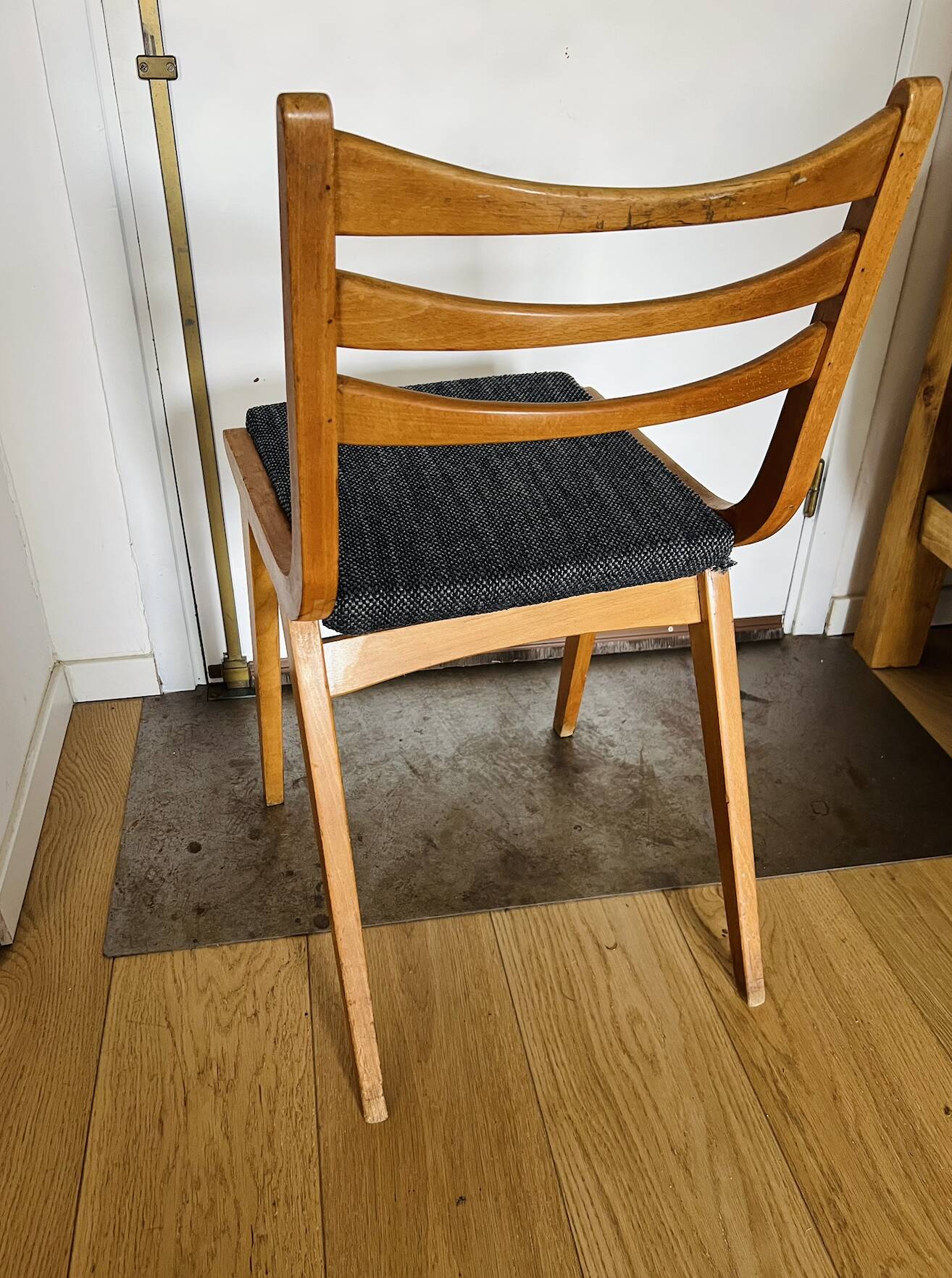 (Lot) 3 Compass Leg Chairs 1960s Scandinavian