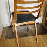 (Lot) 3 Compass Leg Chairs 1960s Scandinavian