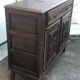 Antique solid wood sideboard with drawers and two doors