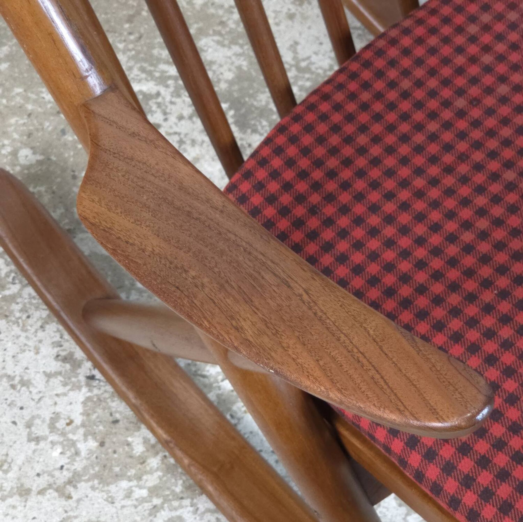 Frank Reenskaug, Bramin Møbler rocking chair Danish teak 60s