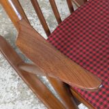 Frank Reenskaug, Bramin Møbler rocking chair Danish teak 60s