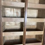 Solid oak notary double curtain filing cabinet 1900