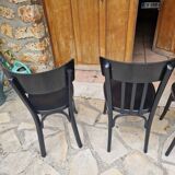 4 vintage Baumann and Thonet bistro chairs
