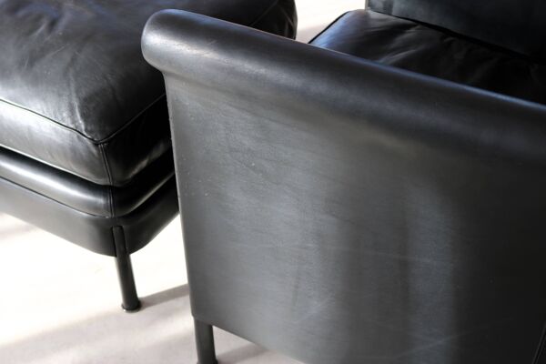 fauteuil + pouf vintage   A. Citterio   Moroso