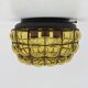Venetian Murano caged glass flush mount with large bubbles, 1960s