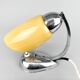 1950s chrome and opaline glass table lamp