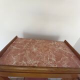 Vitrine art déco en bois et verre