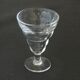 4 Verres à pieds anciens de bistrot blanc ou blanc limé - Duralex France