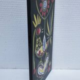 Ceramic wall plaque with bird decor by Dodik