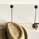 ANTIQUE SCHOOL COAT RACK White Wood