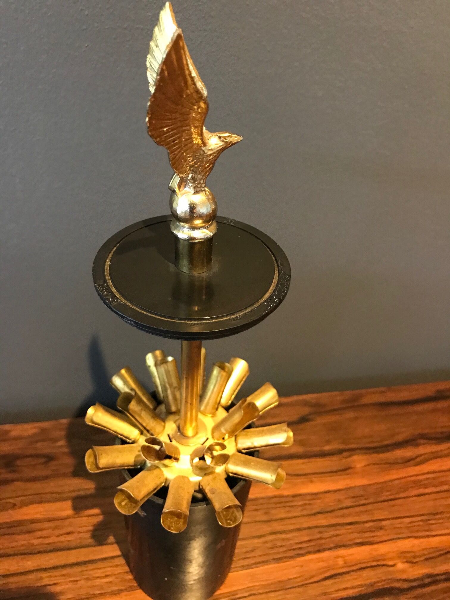 Bakelite cigarette and brass door year 70