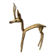 1970s gilded brass antelope