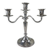 Silver metal chandelier with 3 lights