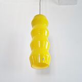 Yellow Murano glass pendant lamp, Sweden 1960