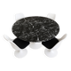 Tulip table Saarinen 120 cm black Marquina marble