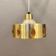Danish hanging lamp made of glass, metal and with colored prisms