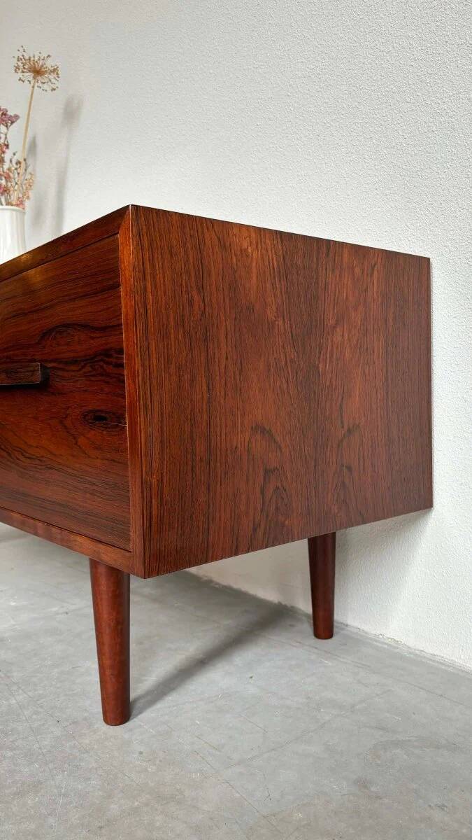 Buffet vintage hifi en palissandre