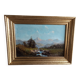 huile sur toile XIXème paysage des Pyrénées Alfred Godchaux