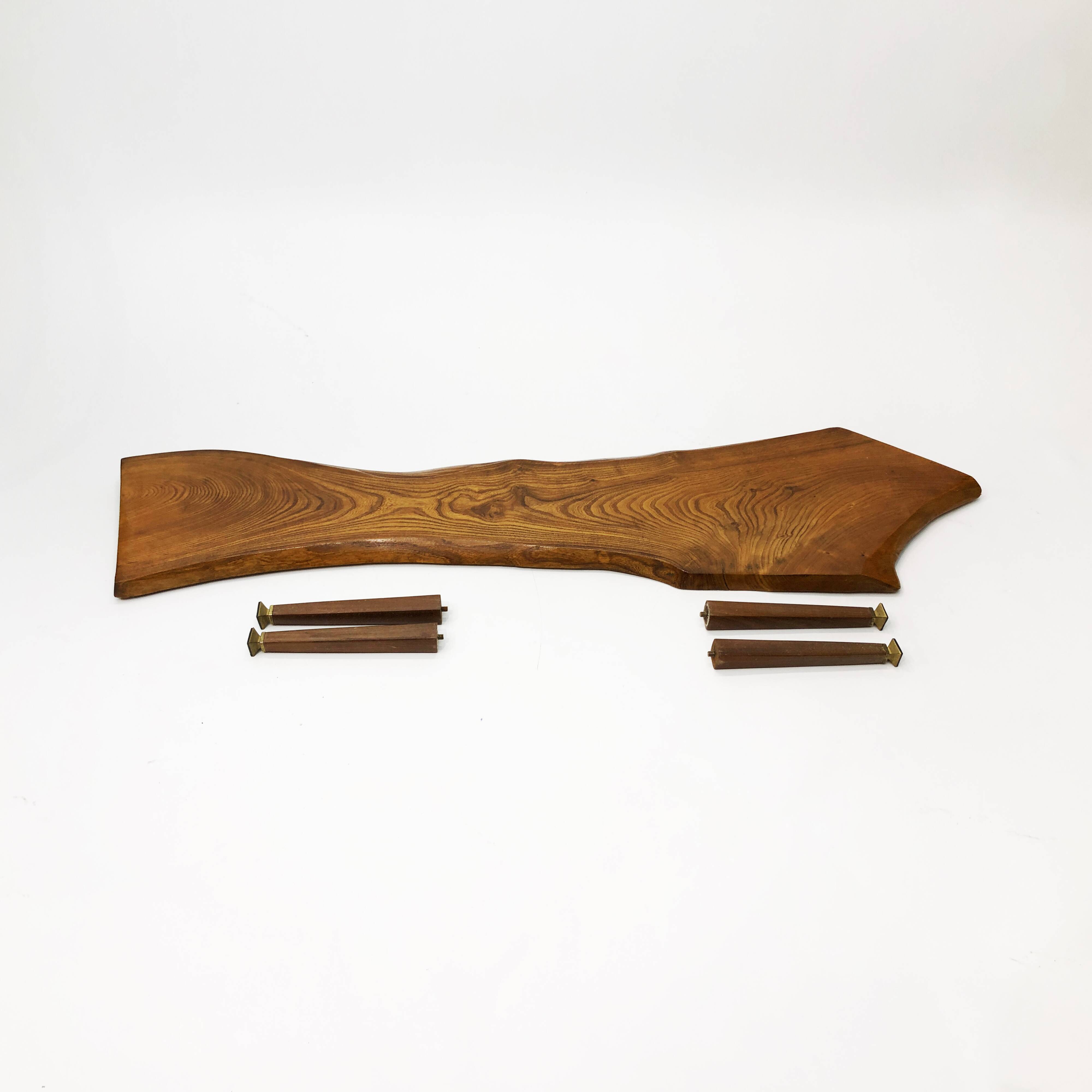 Live Edge Vintage Tree Coffee Table 1960s Wood 1970s