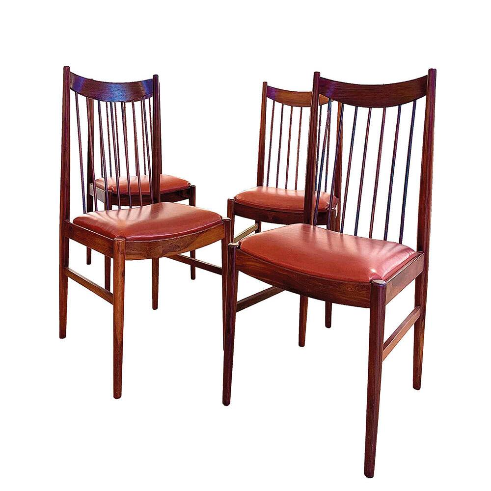 Rosewood chair and leather model 422 by Arne Vodder