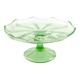 Art Deco cake stand, glass, Ząbkowice, Poland, 1970s