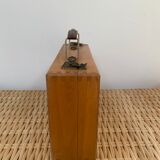 Old wooden briefcase