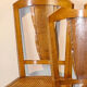 Art deco walnut and canning chairs