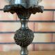 Baroque inspired ornate brass and bubble glass table