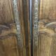 Pair of antique wardrobe doors and crosspiece