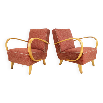 Ensemble de deux fauteuils Jindrich Halabala, Tchécoslovaquie
