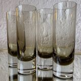 Smoked crystal water glass from the 1970s