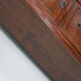 1870s oak apothecary cabinet