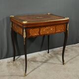 Mahogany Games Table, Louis XV/Louis XVI Transition Style – Late 19th Century