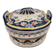 Pot avec couvercle en Porcelaine de Rouen