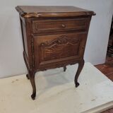 Louis XV style oak bedside table
