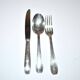 LCF set of 36 silver cutlery for starters and desserts, 1950s design Le Couvert Français