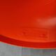 Stamp vintage orange 70's tamtam stool with black foam pad