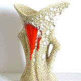 Vase fat lava style Vallauris 1970