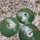 3 enamelled sheet metal suspensions