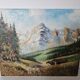 Tableau - Huile sur toile Vue de montagne Ambérieu en Bugey Signé Aimé Apul