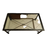 Table basse en fer forgé