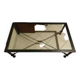 Wrought iron coffee table