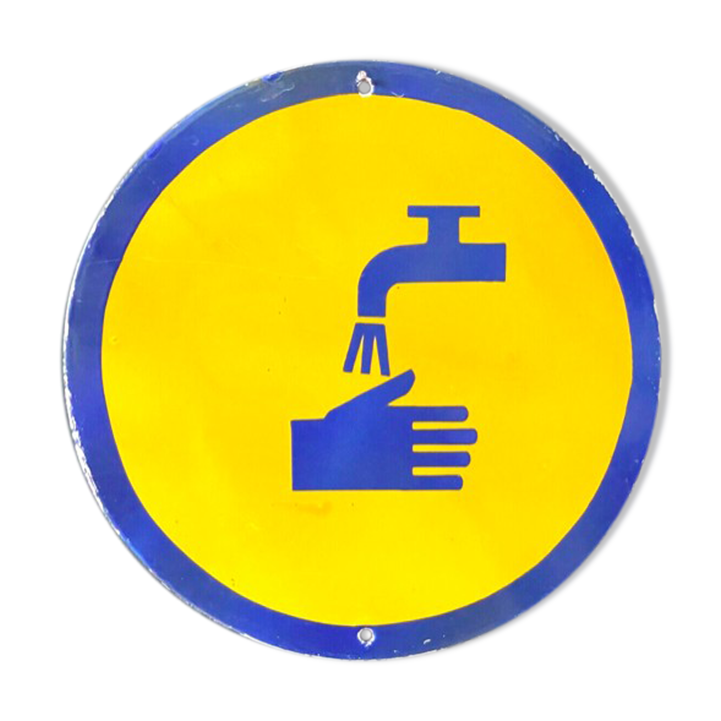 Wash your hands vintage european industrial enamel signs decoration