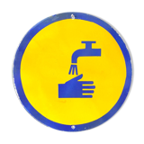 Wash your hands vintage european industrial enamel signs decoration