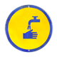 Wash your hands vintage european industrial enamel signs decoration