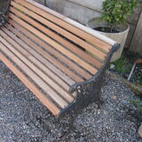 Cast-iron garden bench