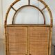 Vintage rattan wardrobe