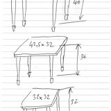 Set de 3 tables gigognes
