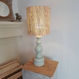 Vintage wooden table lamp from the 1980s revisited