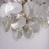 Murano white chandelier, Italy